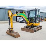 JCB 8025 2.5 tonne rubber tracked mini excavator Year: 2017 S/N: 2227698 Recorded Hours: 1986 blade,