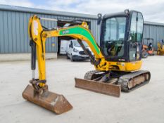 JCB 8025 2.5 tonne rubber tracked mini excavator Year: 2017 S/N: 2227698 Recorded Hours: 1986 blade,