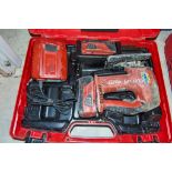 Hilti SJD 6-A22 22v cordless jigsaw c/w 2 batteries, charger and carry case EXP3132