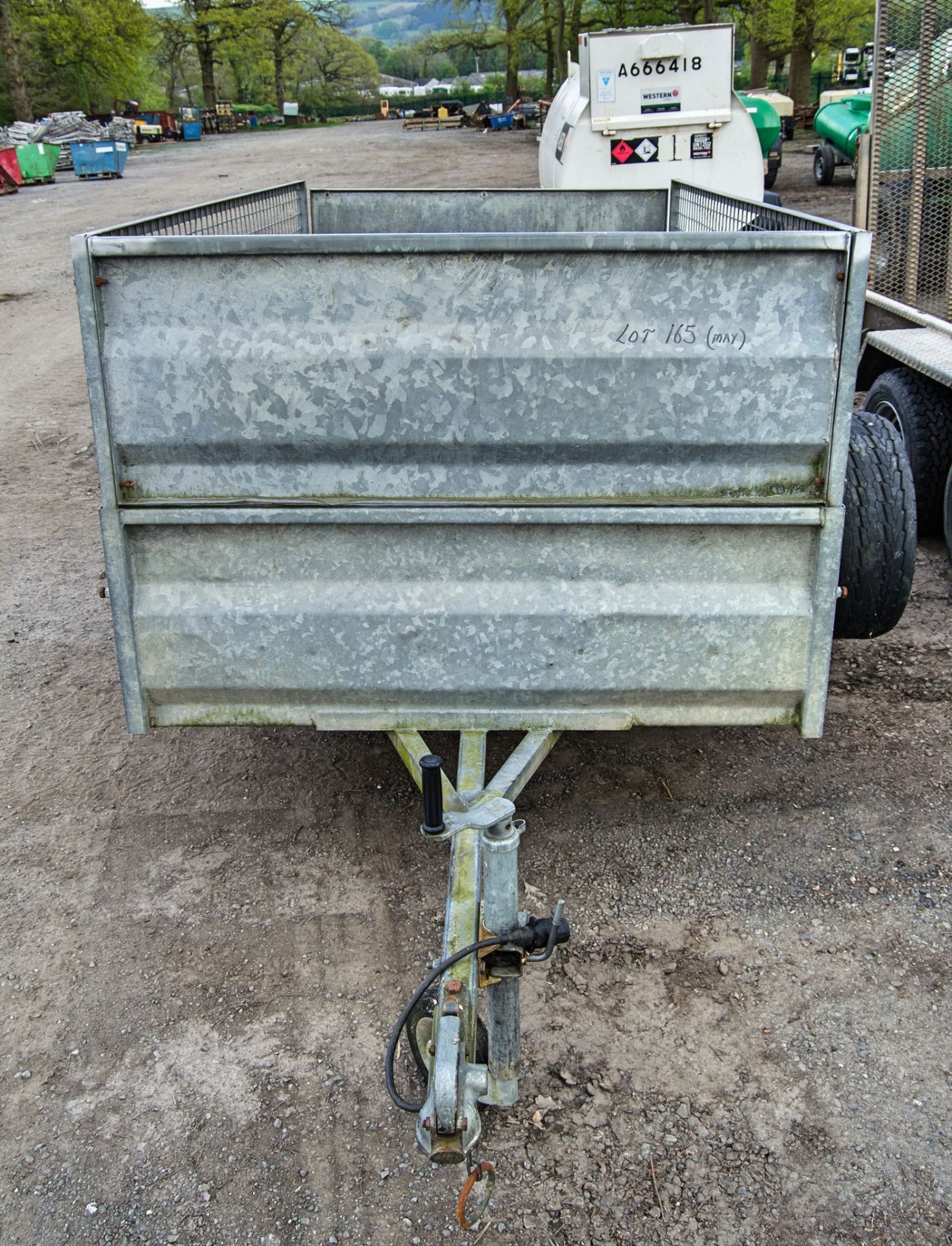 7ft x 4ft single axle trailer ** No VAT on hammer price but VAT will be charged on the buyers - Image 5 of 7
