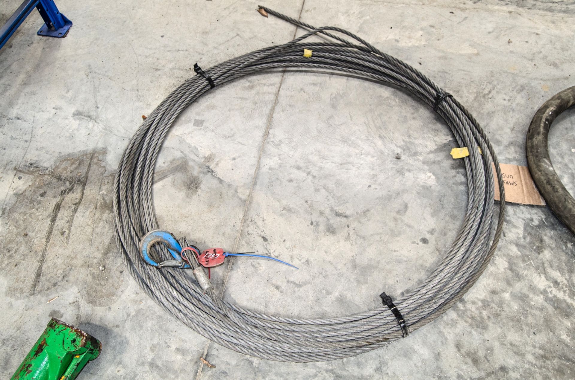 20 metre wire rope winch steel wire rope H01204 (INTH01198)