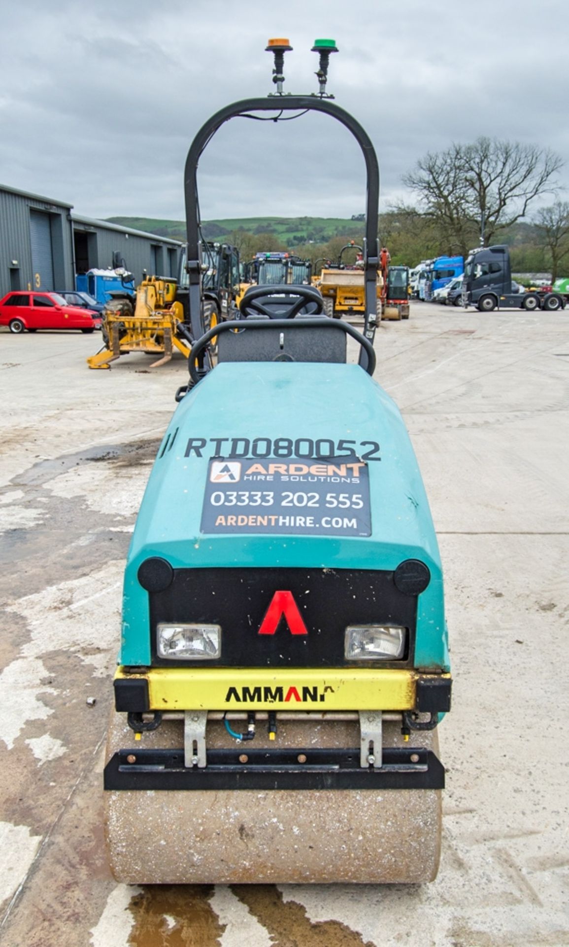 Ammann ARX12 80cm double drum ride on roller Year: 2021 S/N: 3003619 Recorded Hours: 277 RTD080052 - Image 5 of 20