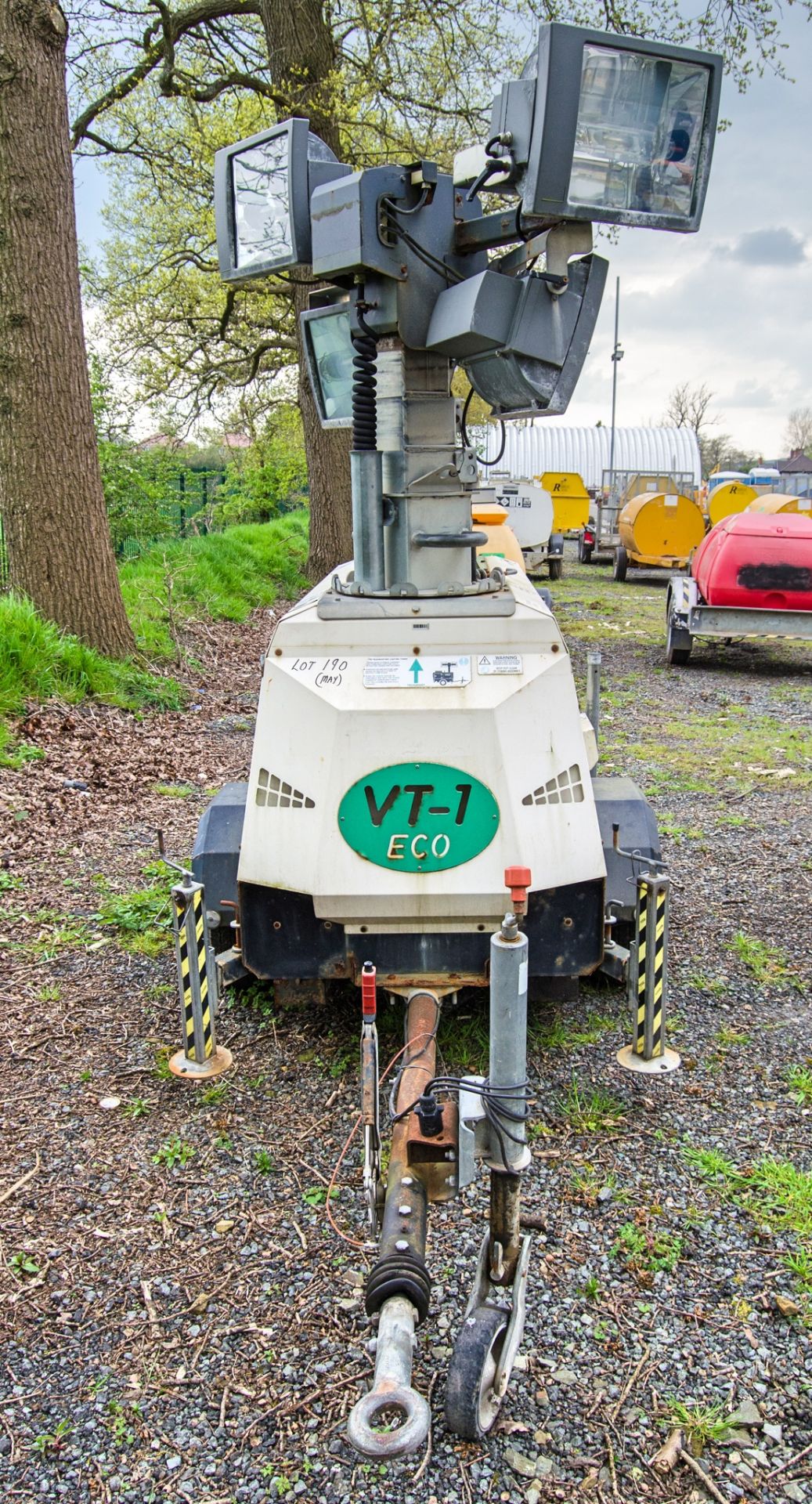 Generac VT-1 Eco diesel driven 4-head halogen fast tow mobile lighting tower Year: 2016 S/N: 1600290 - Image 5 of 12