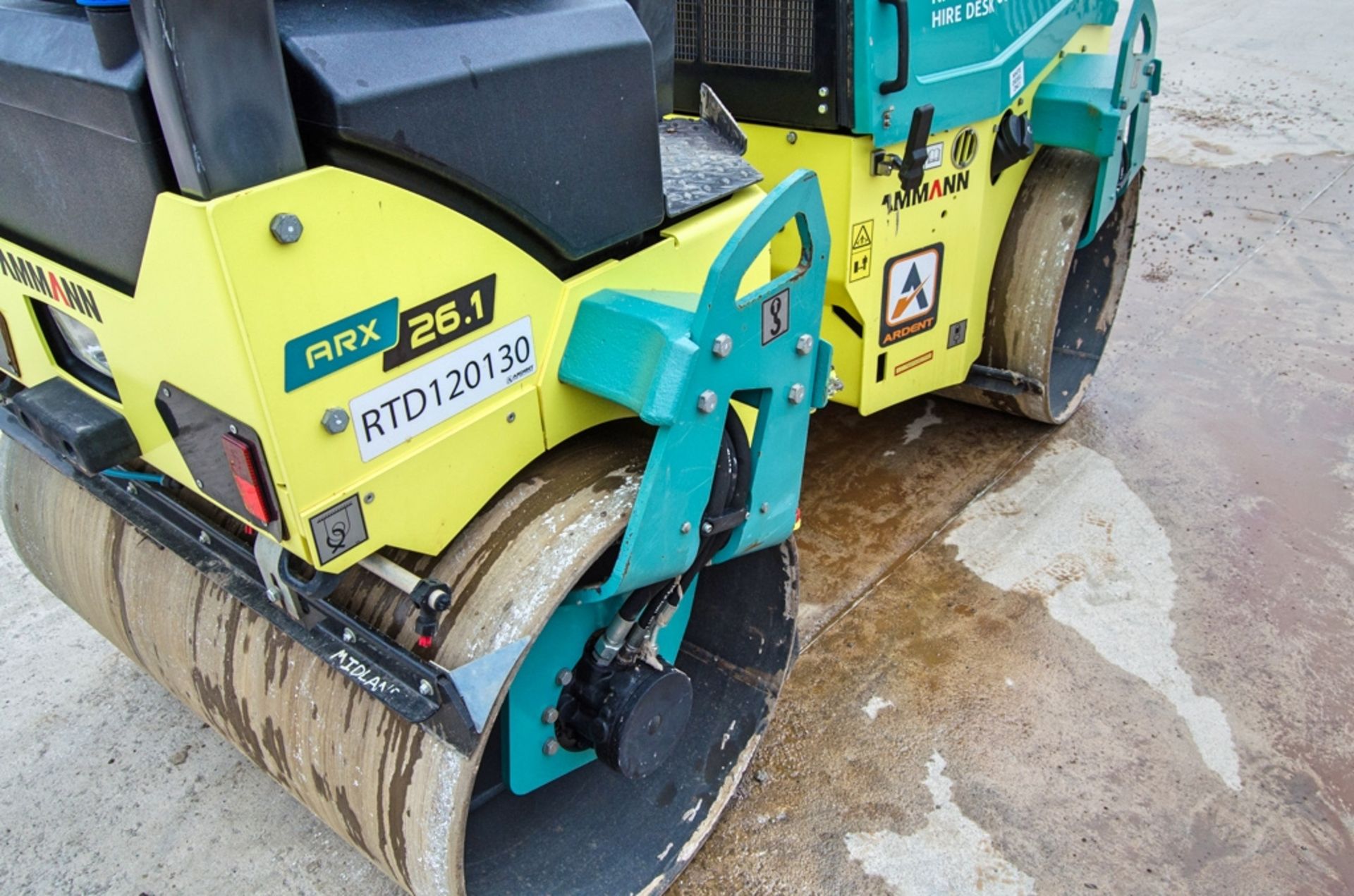 Ammann ARX 26-1 120cm double drum ride on roller Year: 2022 S/N: 3023580 Recorded Hours: 225 - Image 10 of 21