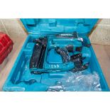 Makita GF600 nail gun c/w battery and carry case ** Parts dismantled and no charger ** 19090587