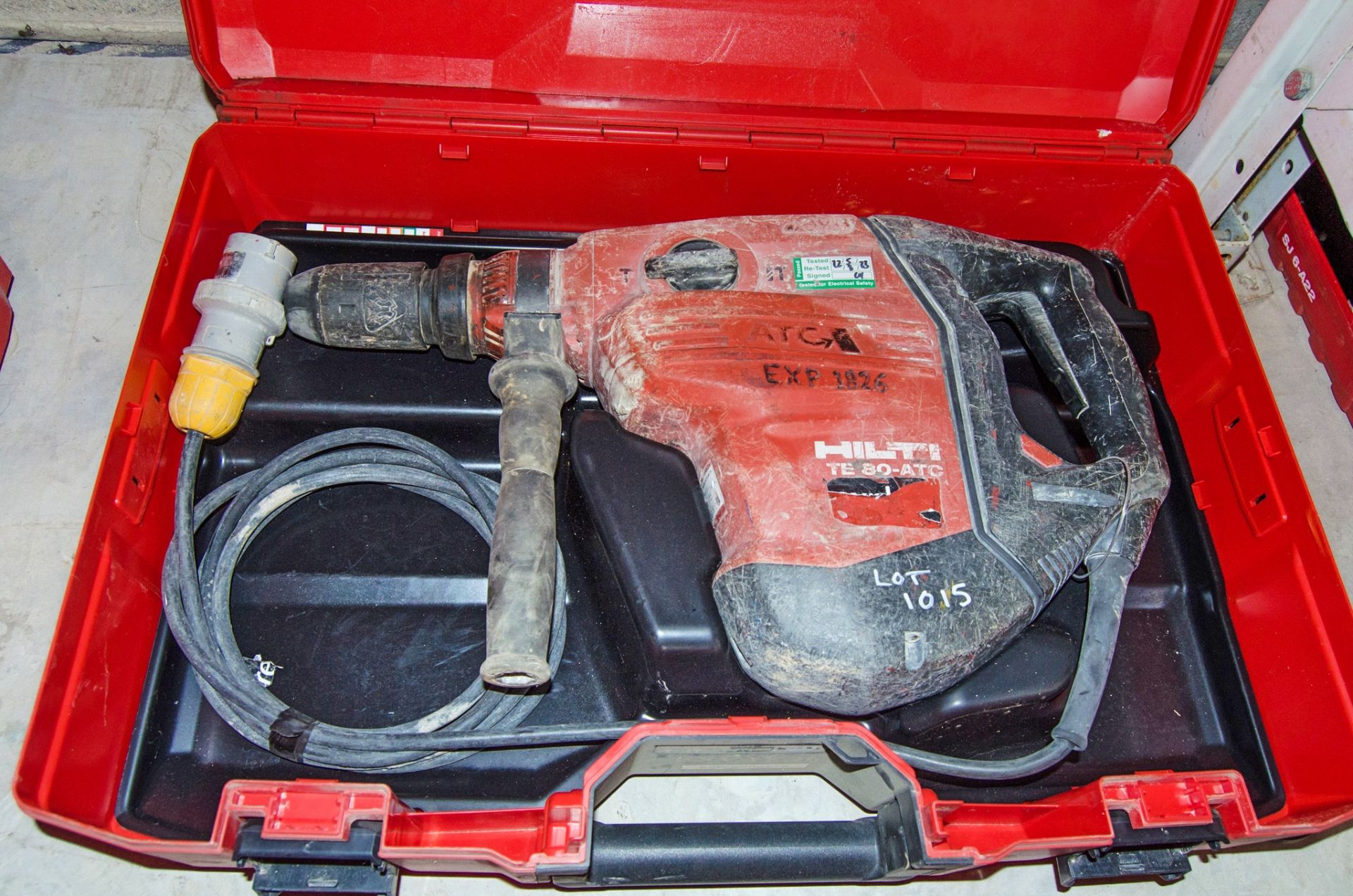 Hilti TE80-ATC 110v SDS rotary hammer drill c/w carry case EXP1826