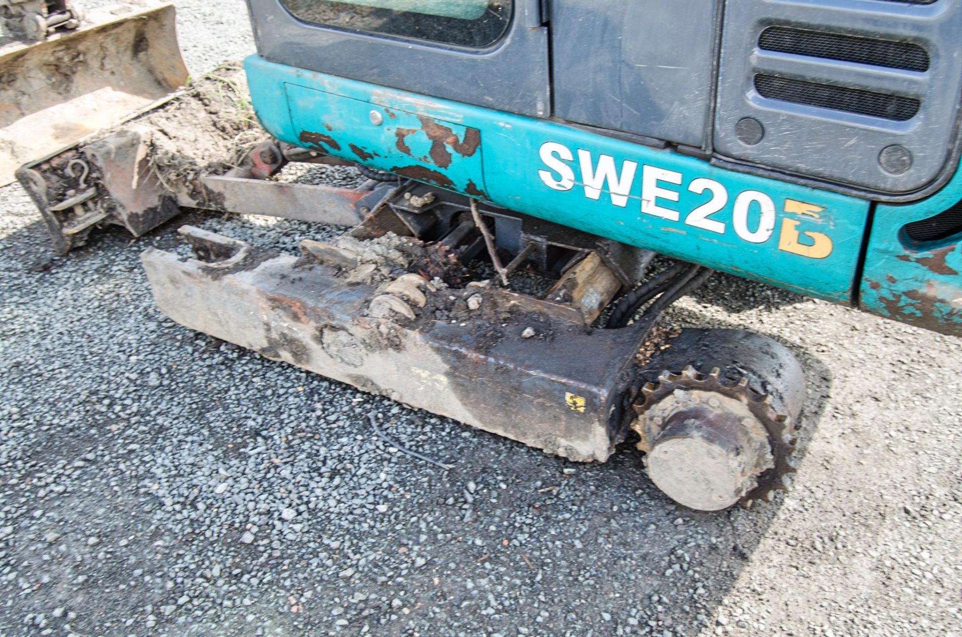 Sunward SWE20B 2 tonne rubber tracked mini excavator Year: 2020 S/N: SWE20B0207 Recorded Hours: 1536 - Image 11 of 23
