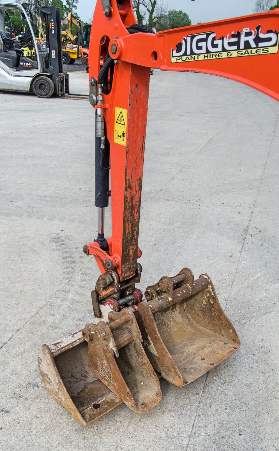 Kubota KX016-4 1.5 tonne rubber tracked mini excavator Year: 2020 S/N: LZH71128 Recorded Hours: 1130 - Bild 14 aus 26