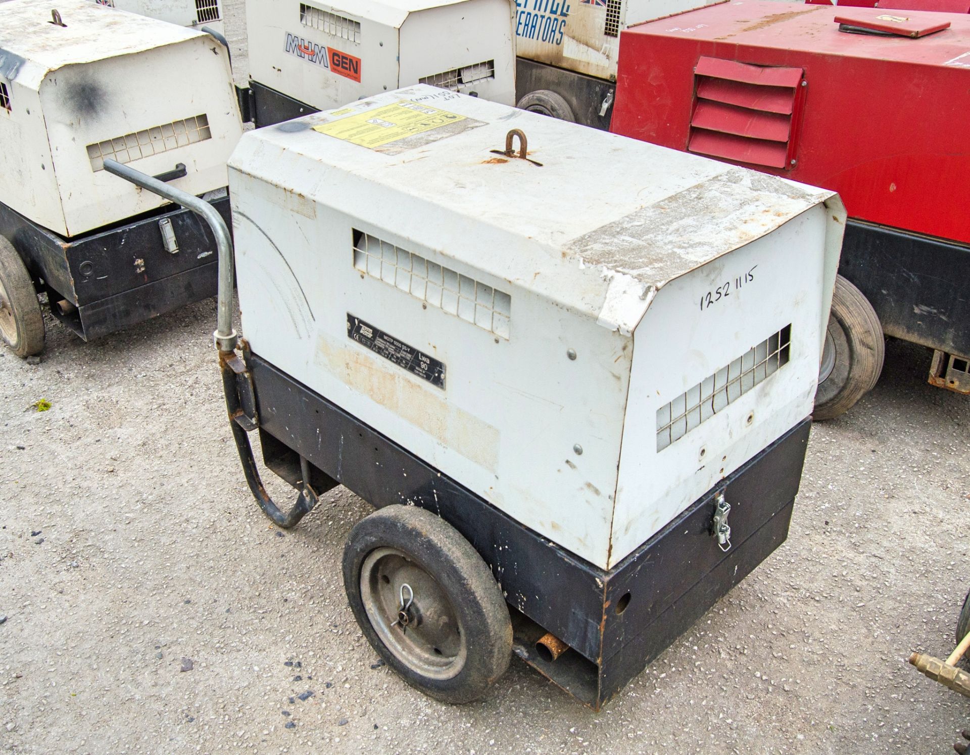 Tekno MGTP6000 SS-Y 6 kva diesel driven generator S/N: 226150219 Recorded Hours: 1942 1252115 ** - Image 2 of 5