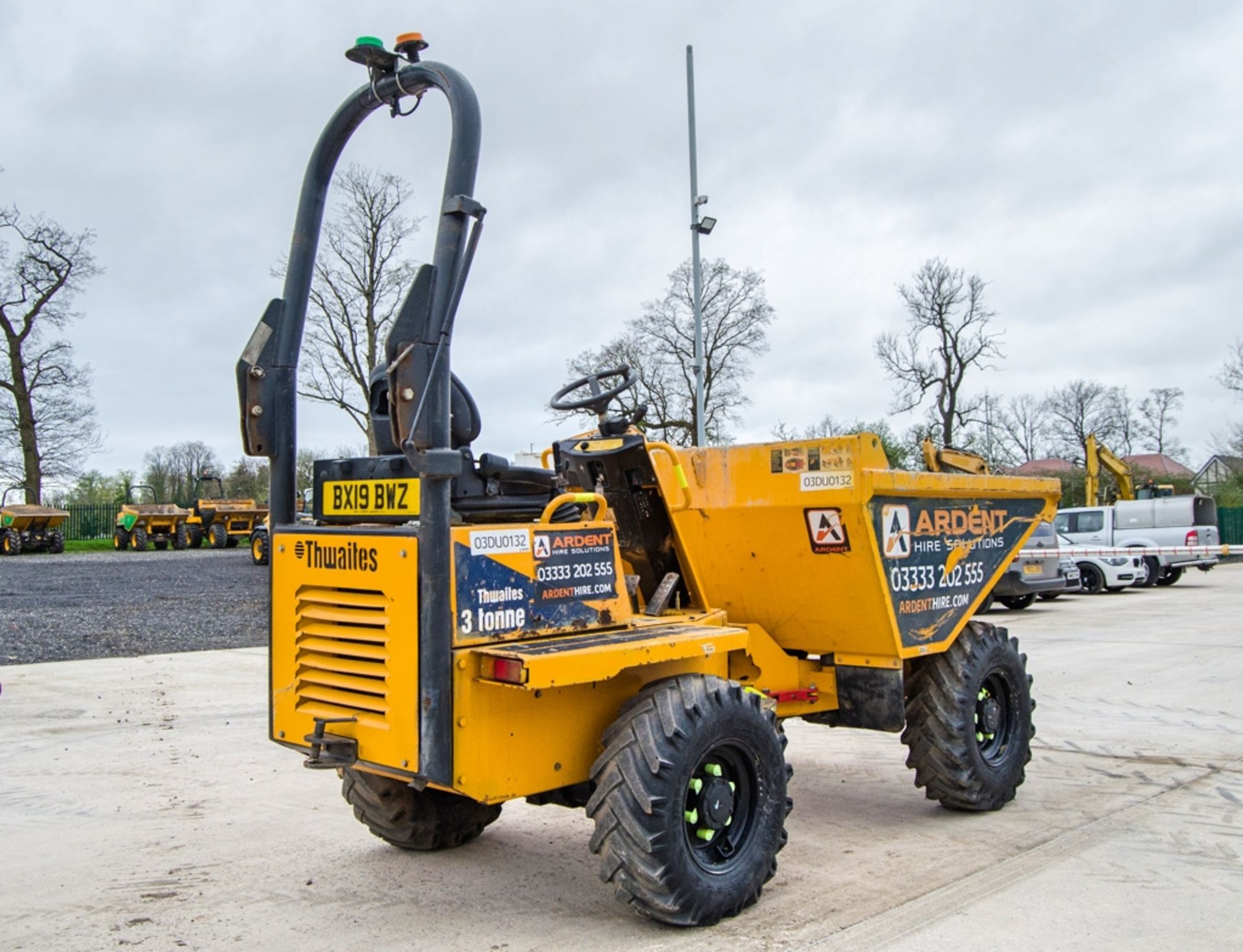 Thwaites 3 tonne straight skip dumper Year: 2019 S/N: 915E5292 Recorded Hours: 27 (Clock faulty) - Image 3 of 22