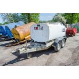Western Abbi 2000 litre tandem axle fast tow mobile fuel bowser c/w manual pump, delivery hose &