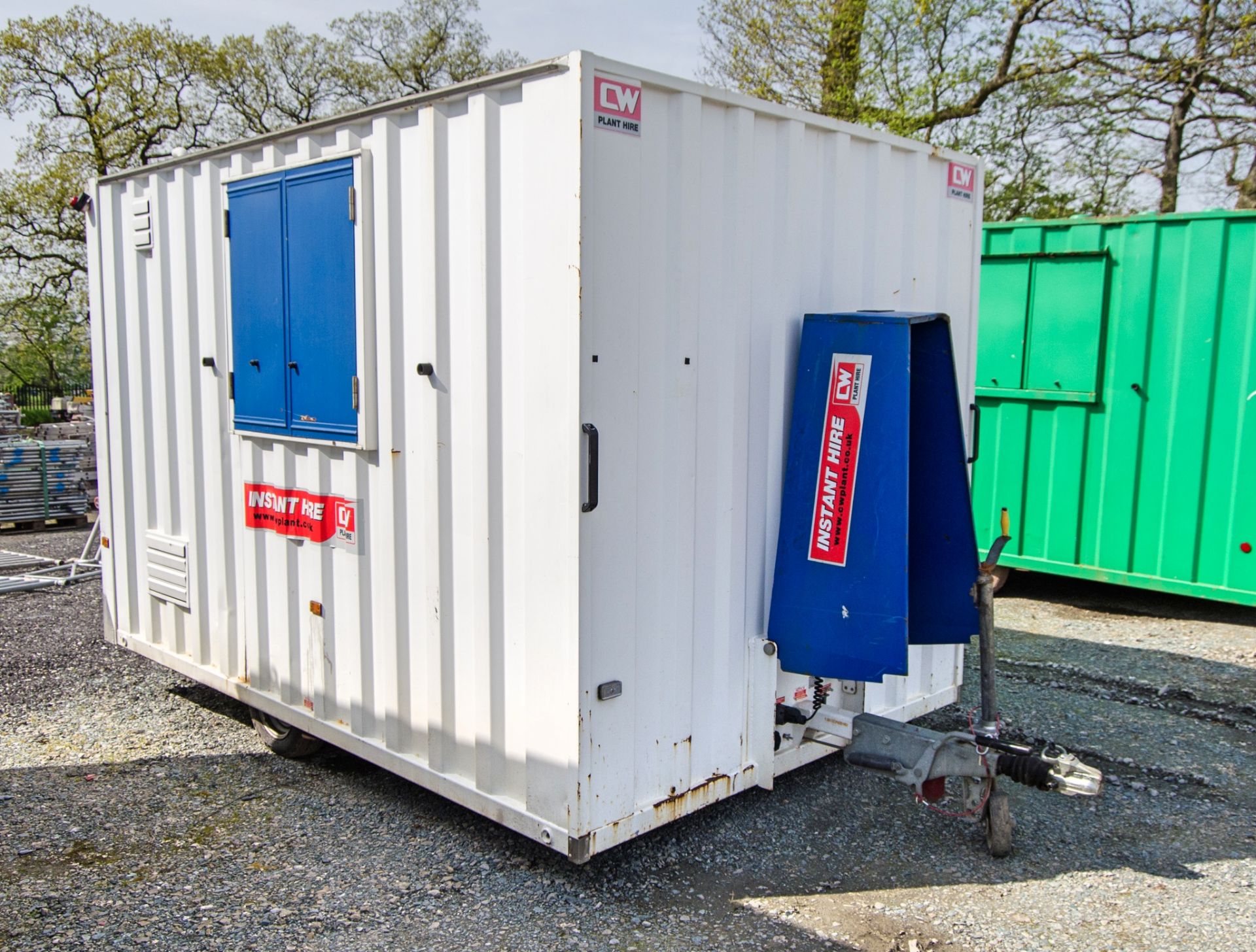 Boss Cabins 12ft x 8ft steel anti-vandal mobile welfare site unit Comprising of: canteen area, - Image 2 of 13