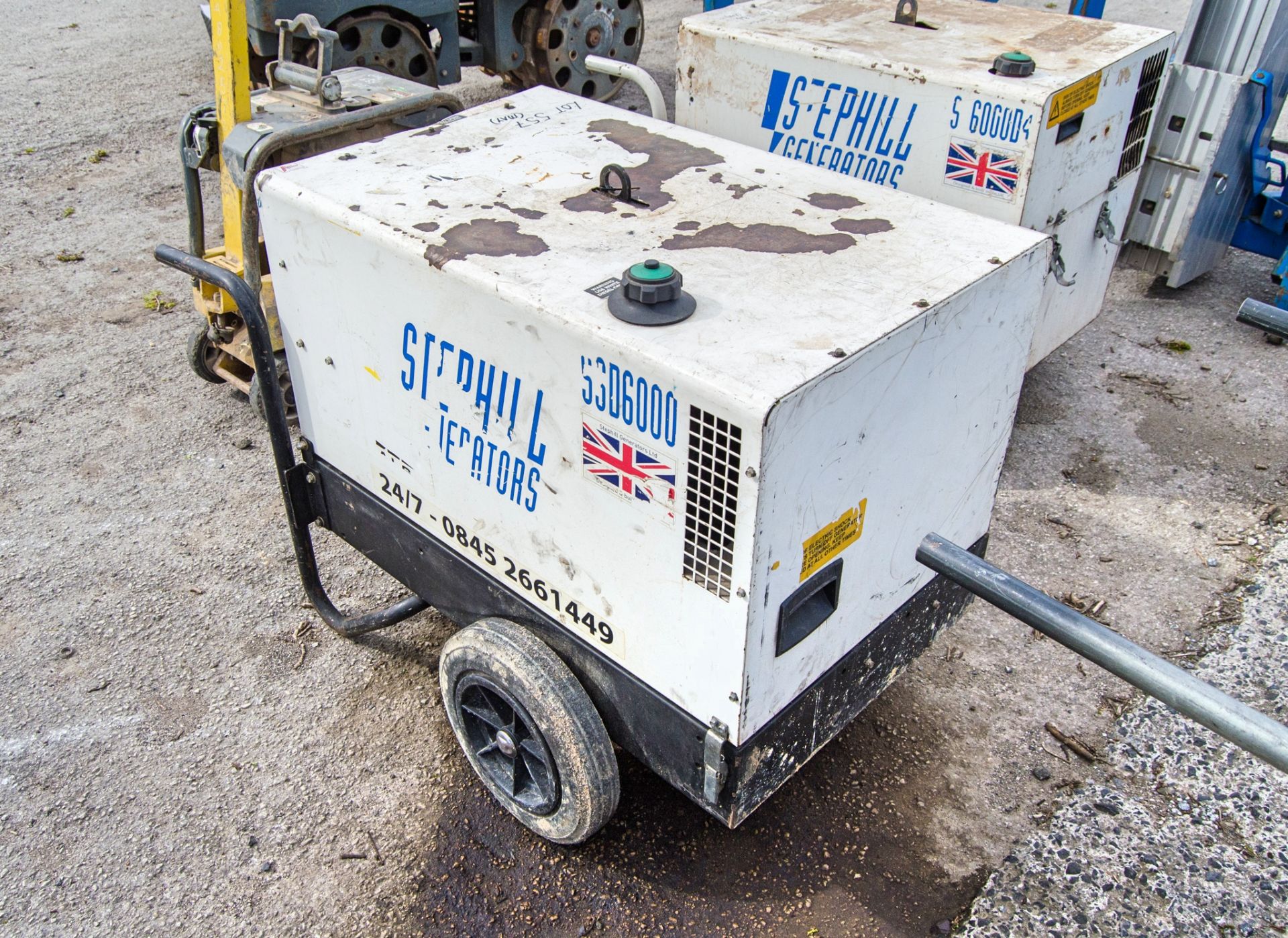 Stephill SSD6000 6 kva diesel driven generator Recorded Hours: 1101 A1142490 - Image 2 of 4