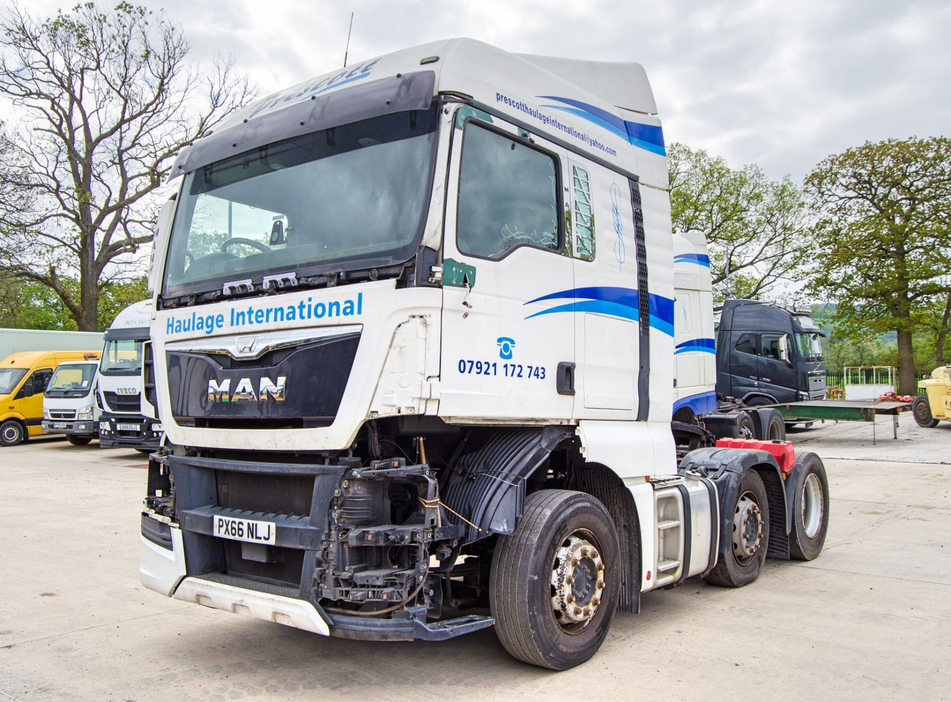 MAN TGX 26.480 Euro 6 6x2 tractor unit Registration Number: PX66 NLJ Date of Registration: 06/12/