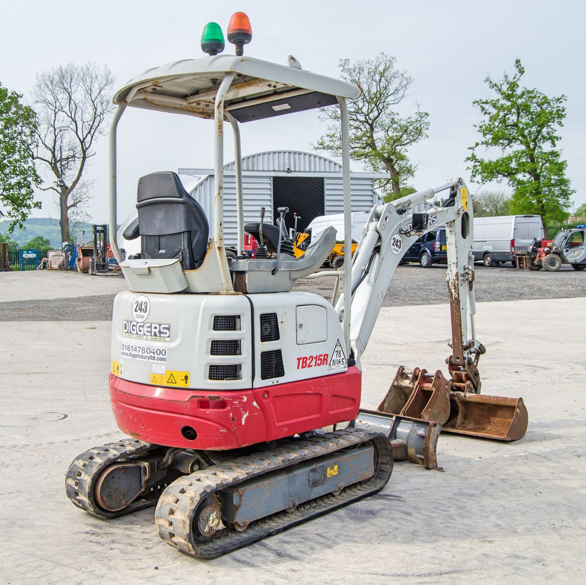 Takeuchi TB215R 1.5 tonne rubber tracked mini excavator Year: 2019 S/N: 215003029 Recorded Hours: - Image 3 of 26