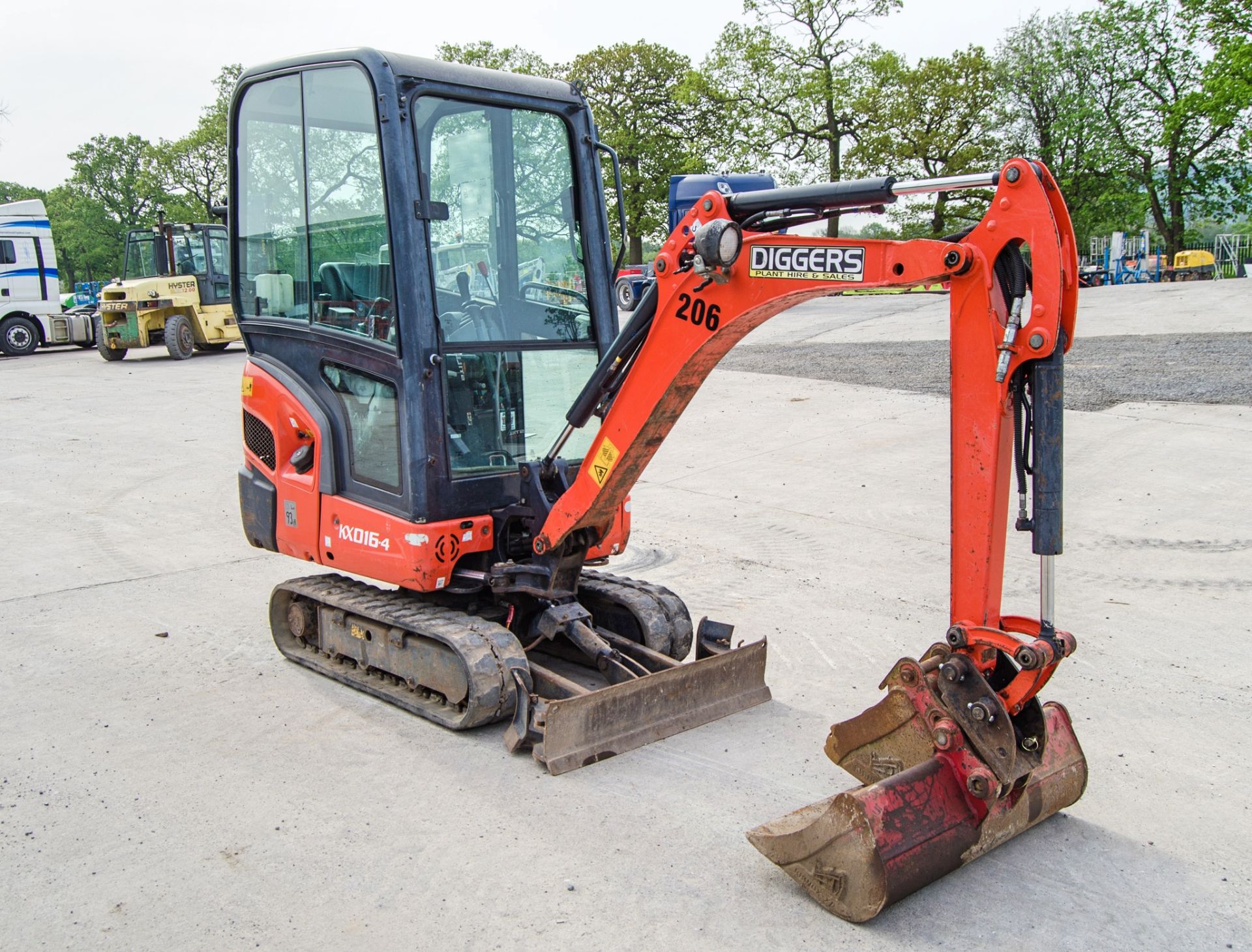 Kubota KX016-4 1.5 tonne rubber tracked mini excavator Year: 2018 S/N: ZO62841 Recorded Hours: - Image 2 of 26