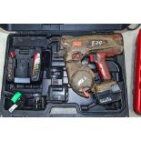 Max RB441T 14.4v cordless rebar tier c/w 2 batteries, charger and carry case EXP178