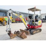 Takeuchi TB216 1.5 tonne rubber tracked mini excavator Year: 2020 S/N: 216014190 Recorded Hours: