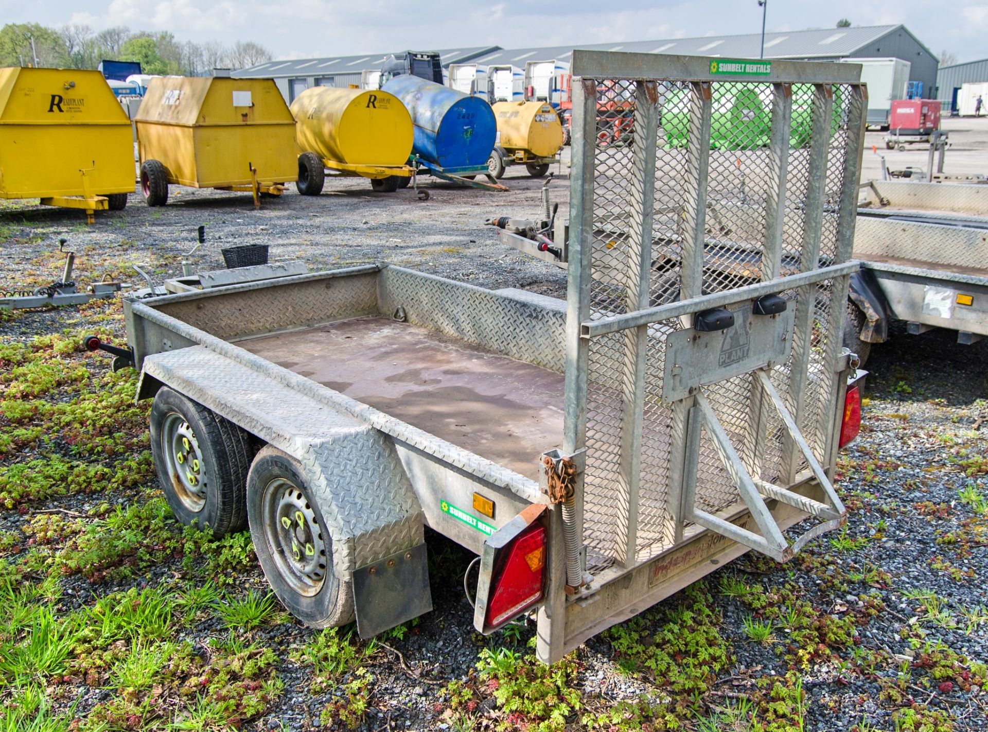 Indespension 8ft x 4ft tandem axle plant trailer S/N: 123939 A741692 - Image 4 of 7