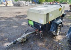 Doosan 741 diesel driven fast tow mobile air compressor Year: 2016 S/N: 434233 Recorded Hours: