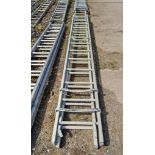 2 stage aluminium ladder