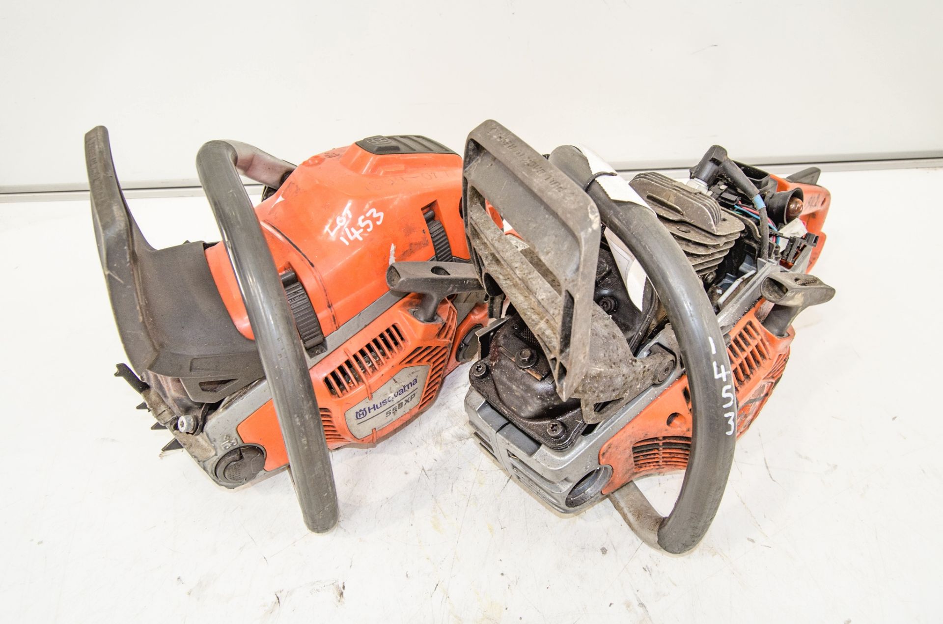 2 - Husqvarna petrol driven chain saws for spares