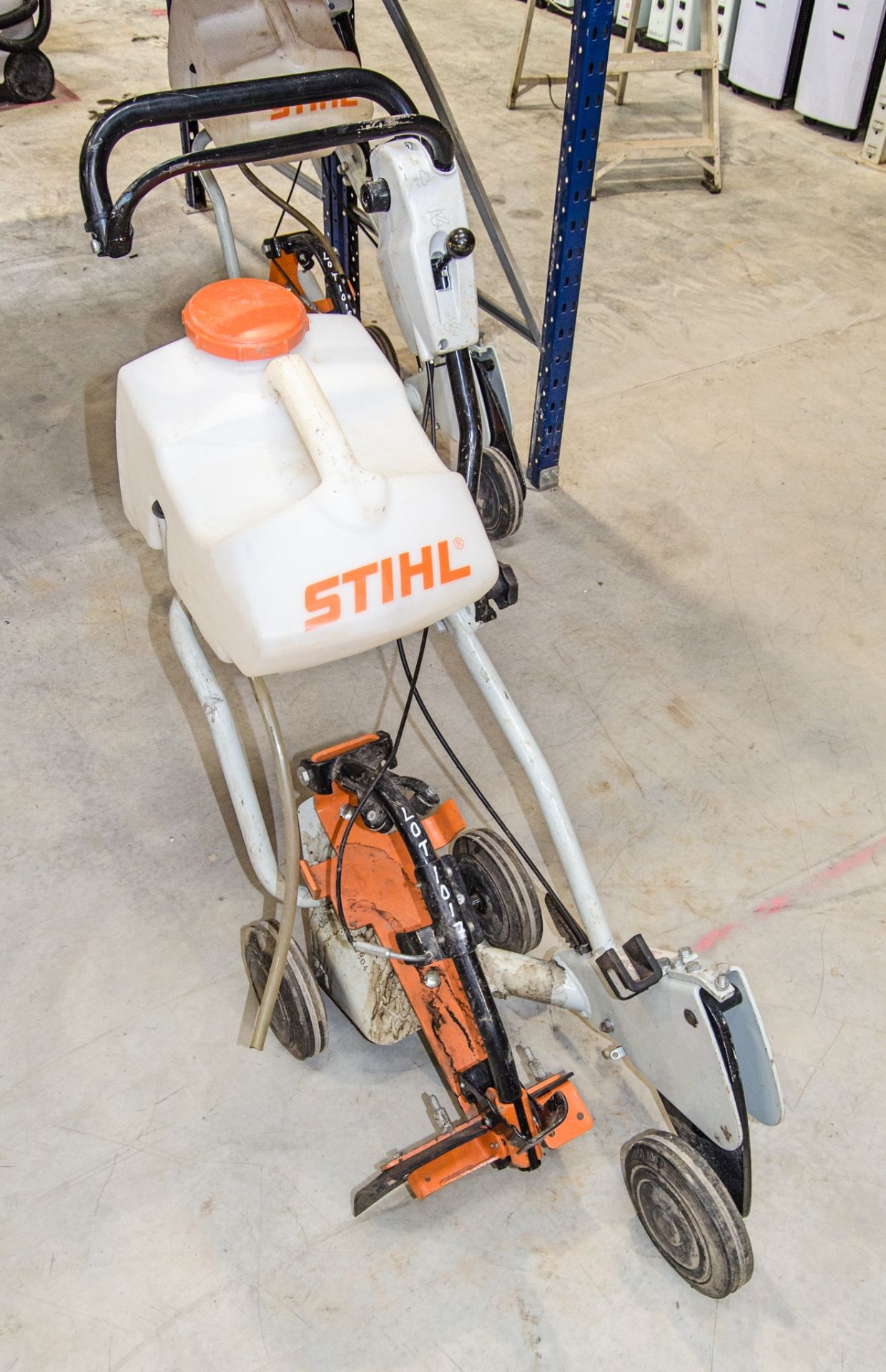 Stihl cut off saw trolley c/w water tank A1228804