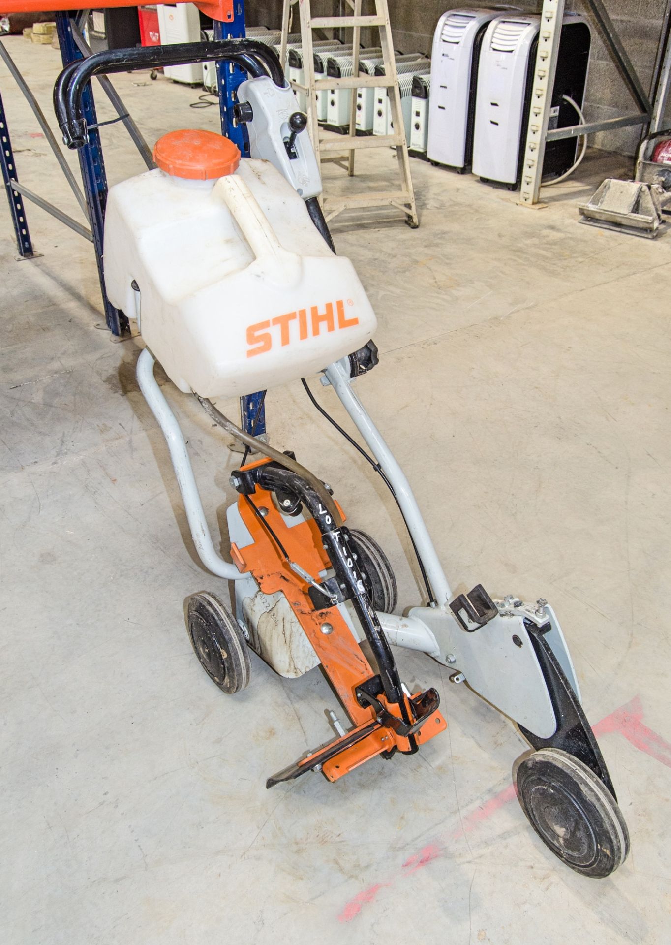 Stihl cut off saw trolley c/w water tank A1228806