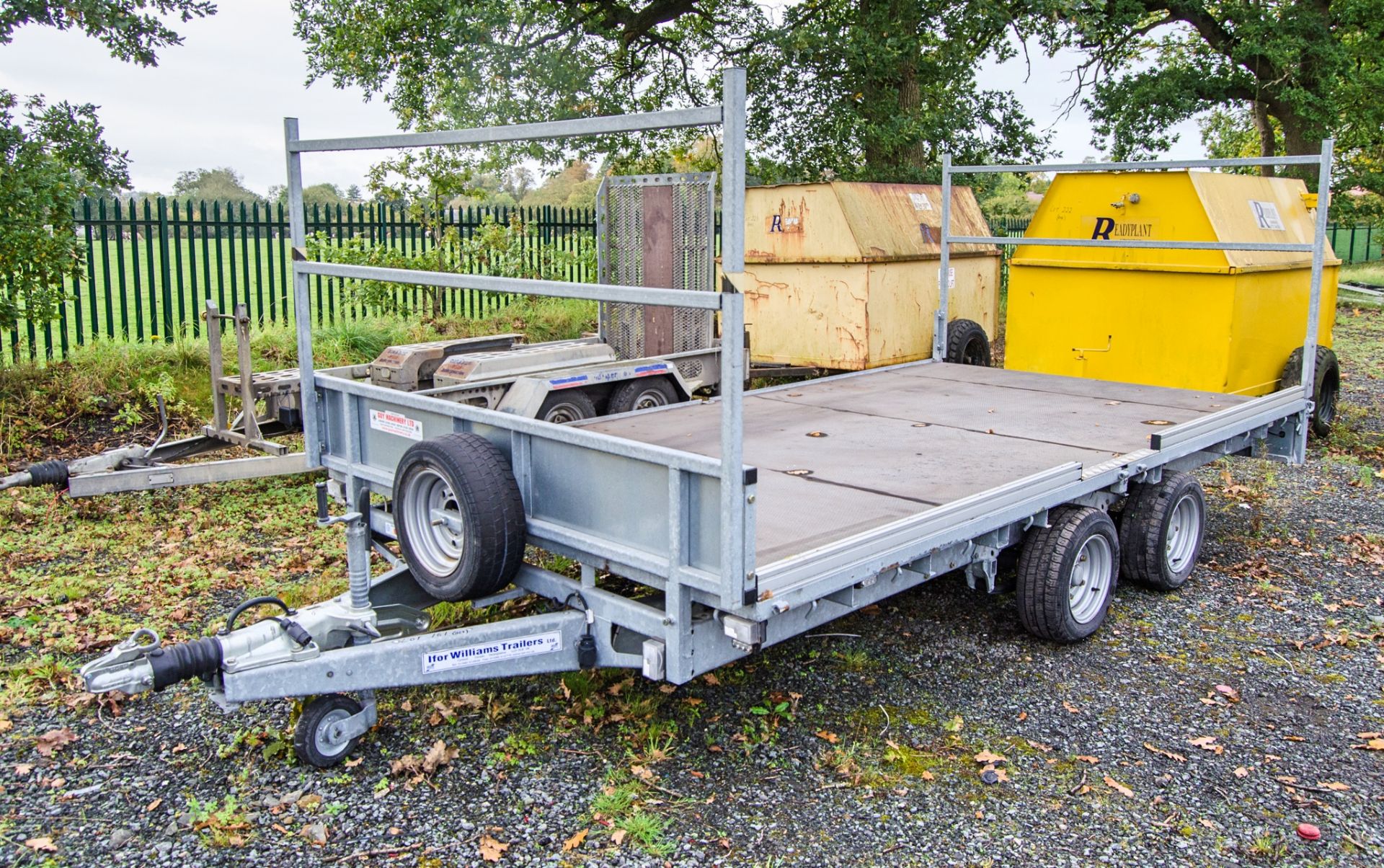 Ifor Williams LM147G 14ft x 7ft tandem axle flat bed trailer S/N: C5088105