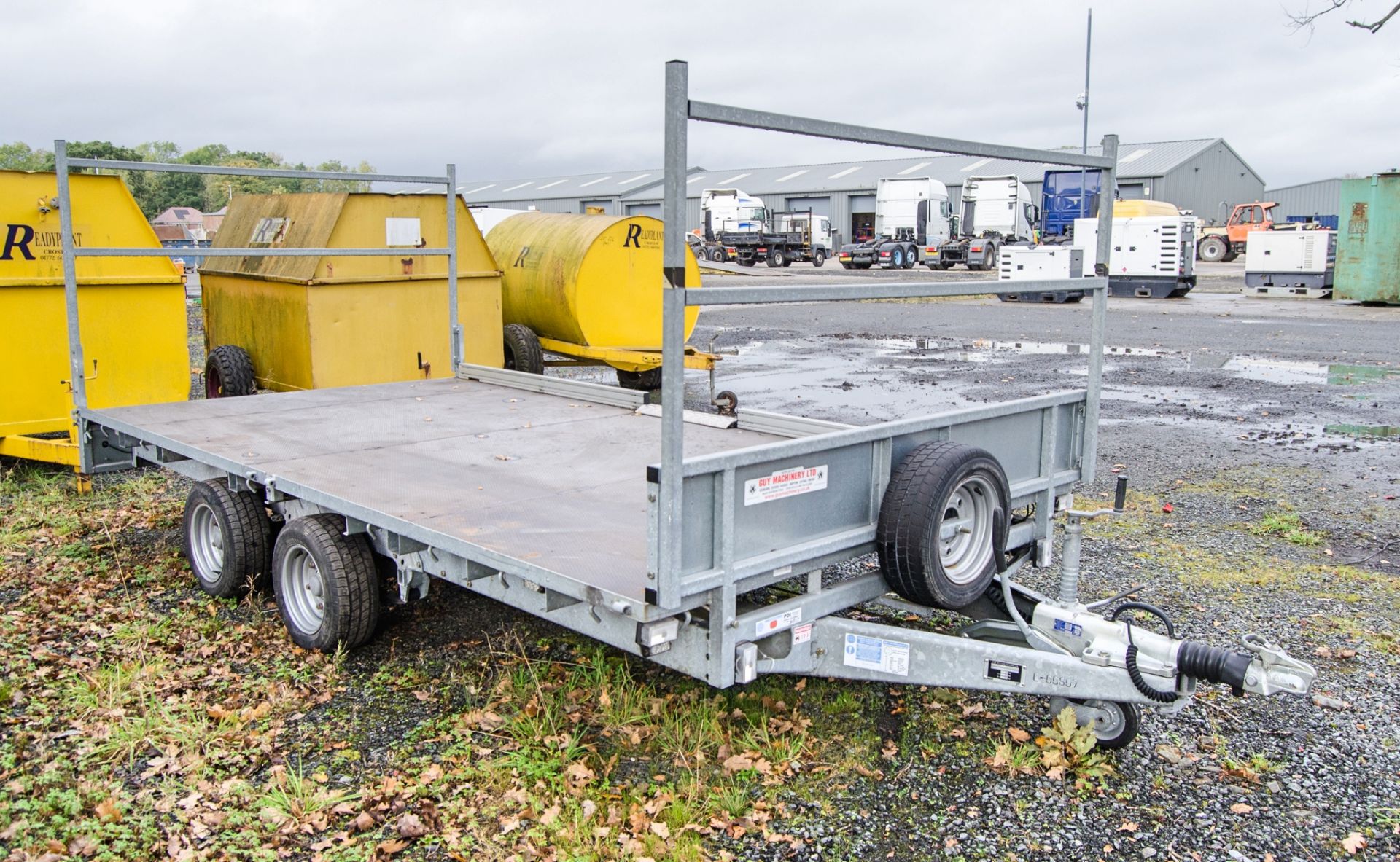 Ifor Williams LM147G 14ft x 7ft tandem axle flat bed trailer S/N: C5088105 - Image 2 of 7