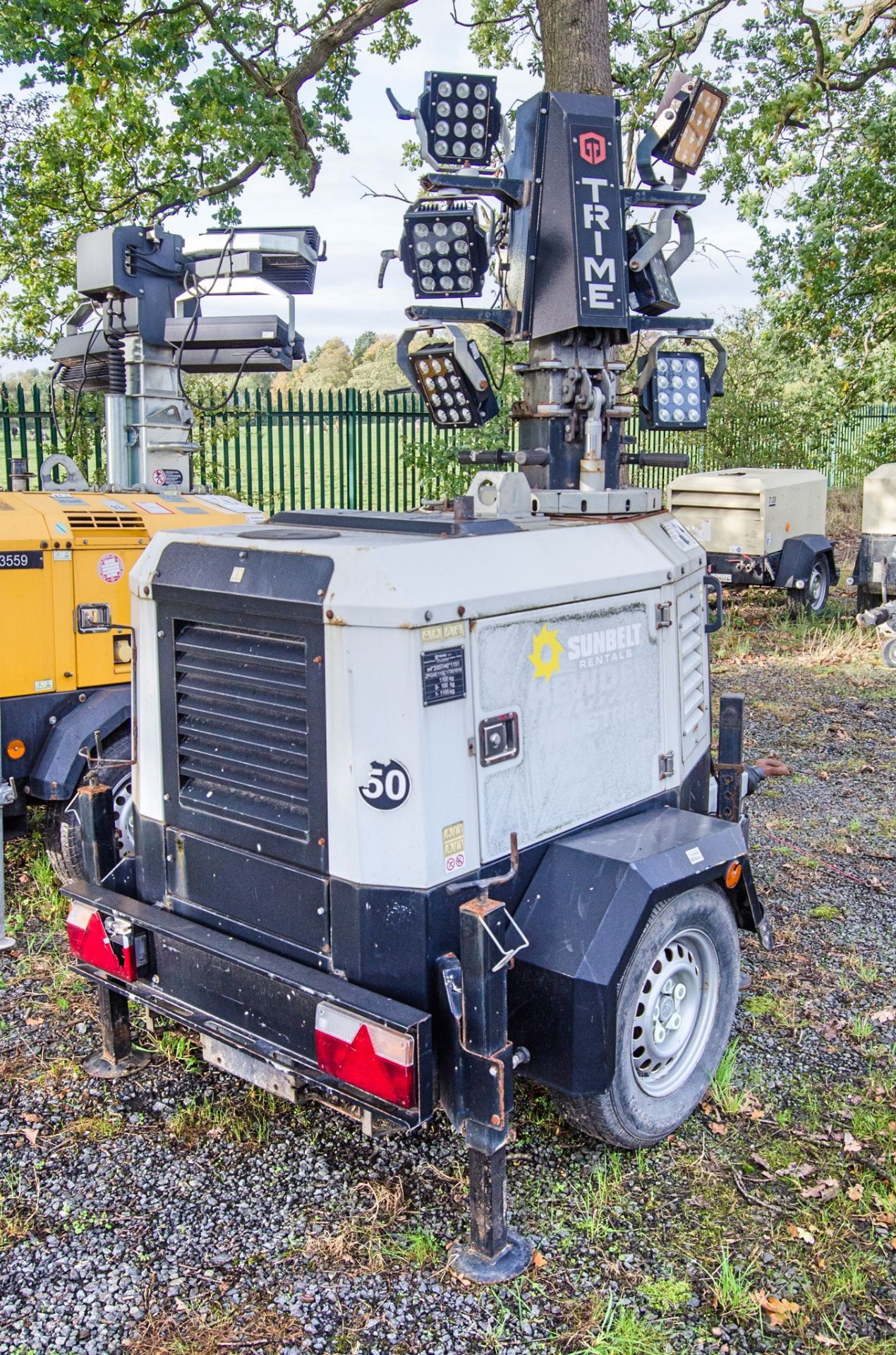 Trime X-ECOK2 diesel driven 6 head LED fast tow mobile lighting tower Year: 2017 S/N: S/N: 200171588 - Image 3 of 12