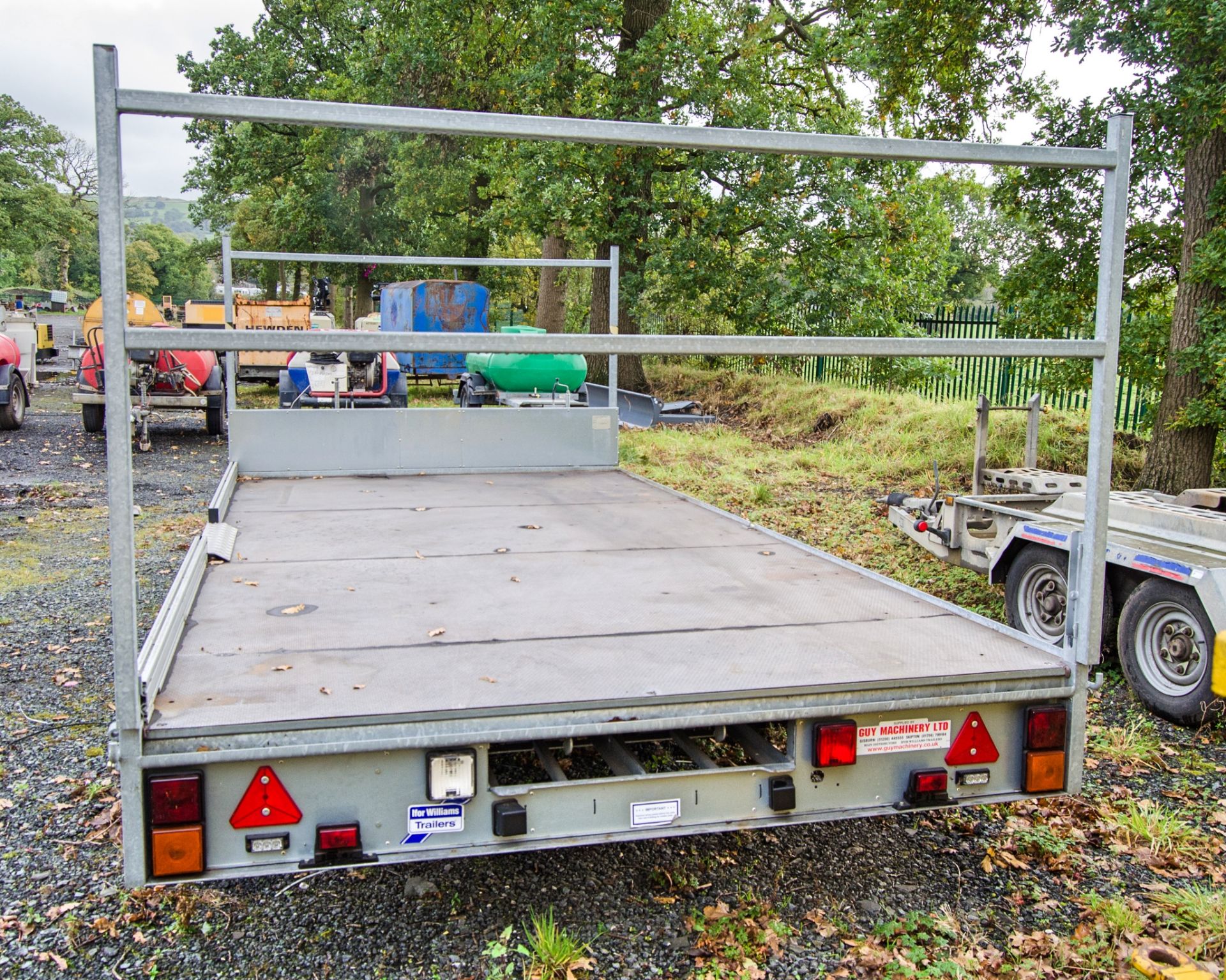 Ifor Williams LM147G 14ft x 7ft tandem axle flat bed trailer S/N: C5088105 - Image 6 of 7