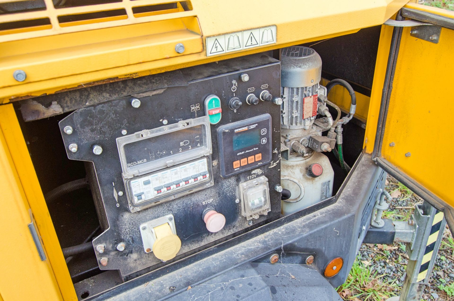 Generac VB-9 diesel driven 4 head LED fast tow mobile lighting tower Year: 2016 S/N: 160399 - Image 8 of 10