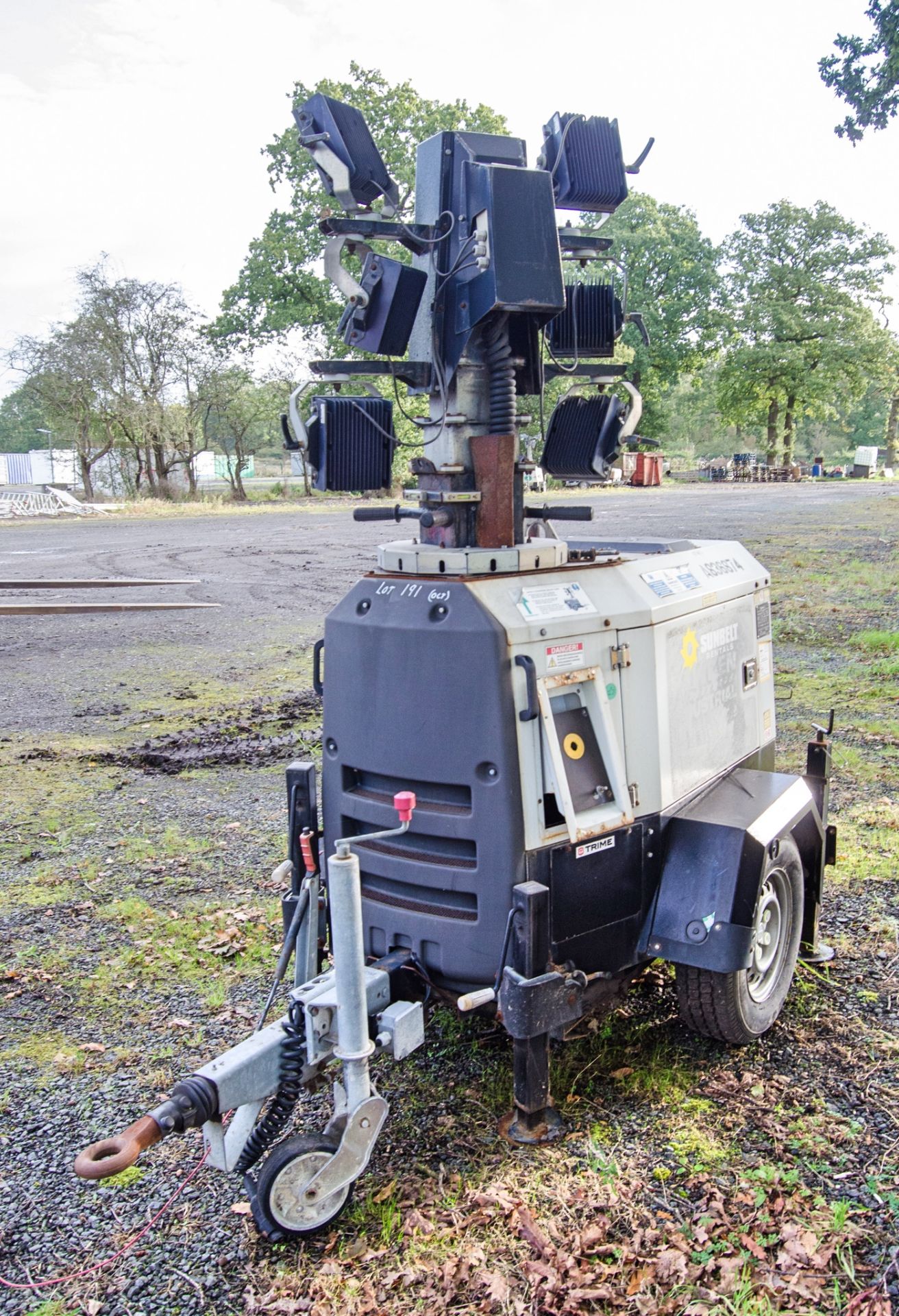 Trime X-ECOK2 diesel driven 6 head LED fast tow mobile lighting tower Year: 2017 S/N: S/N: 200171588