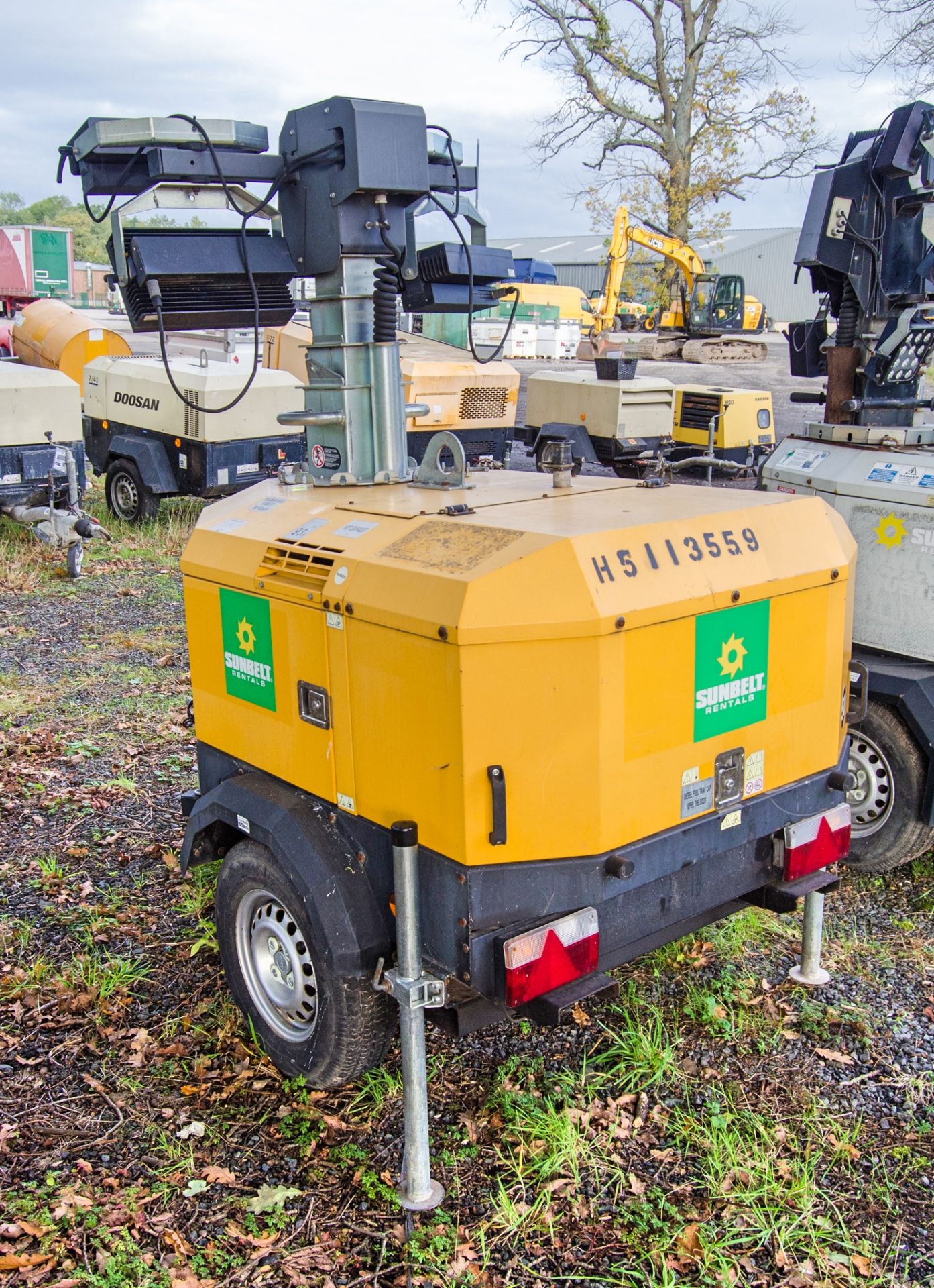 Generac VB-9 diesel driven 4 head LED fast tow mobile lighting tower Year: 2016 S/N: 160399 - Image 4 of 10