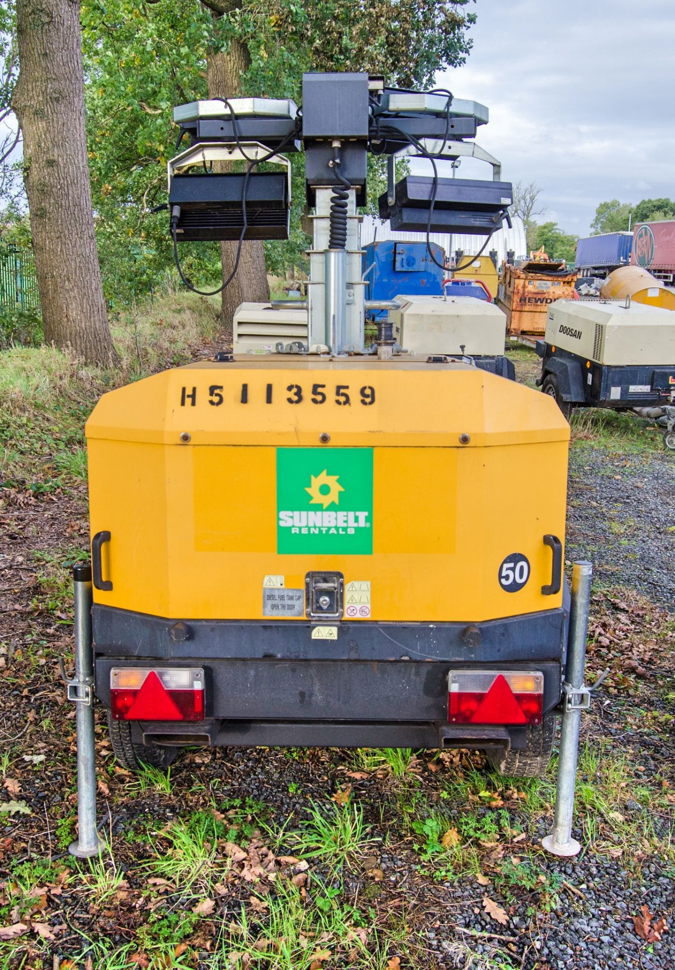 Generac VB-9 diesel driven 4 head LED fast tow mobile lighting tower Year: 2016 S/N: 160399 - Image 6 of 10