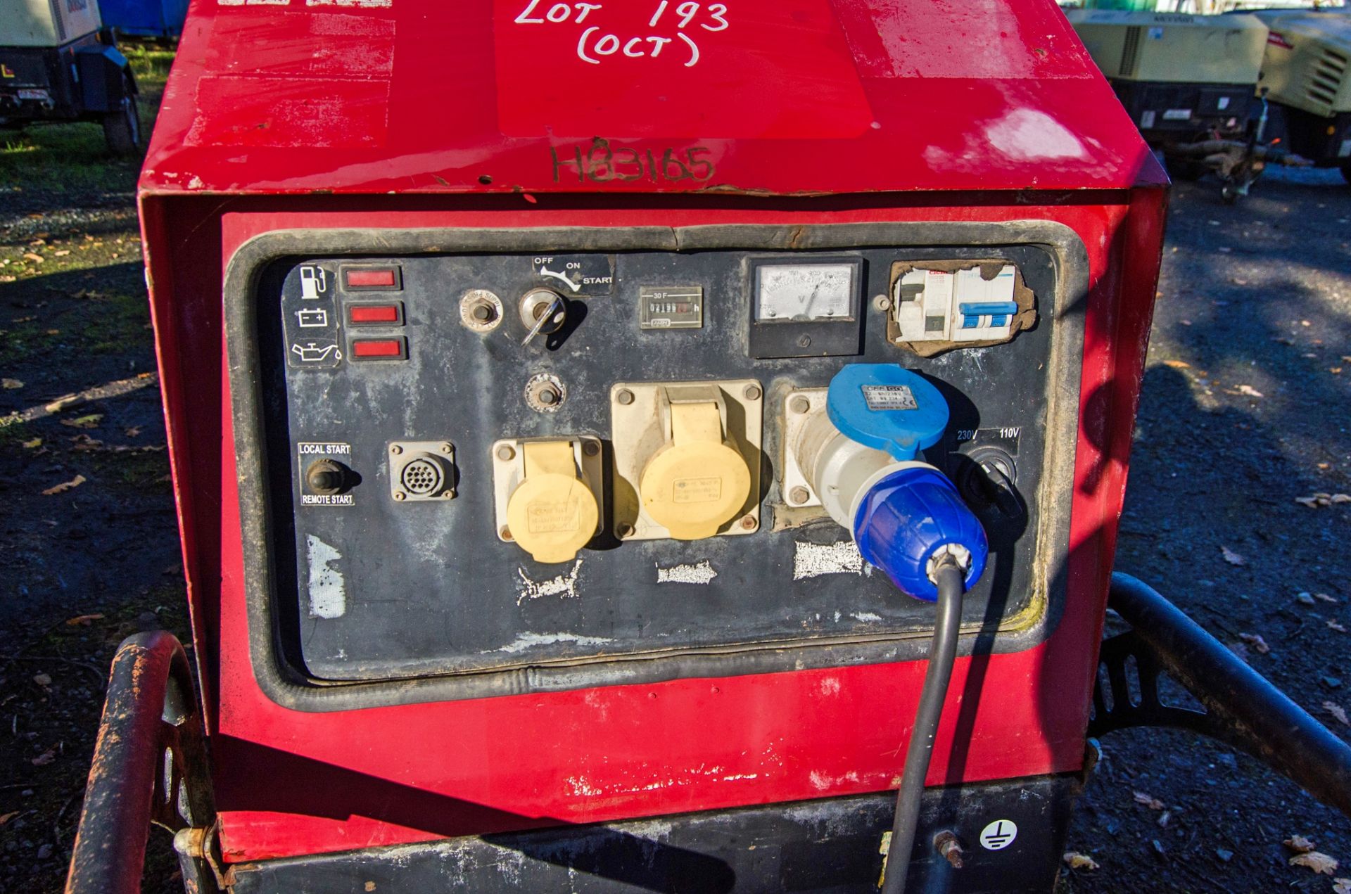 Mosa GE6000 diesel driven 4-head LED lighting tower S/N: 80193 Recorded hours: 2196 - Image 4 of 5