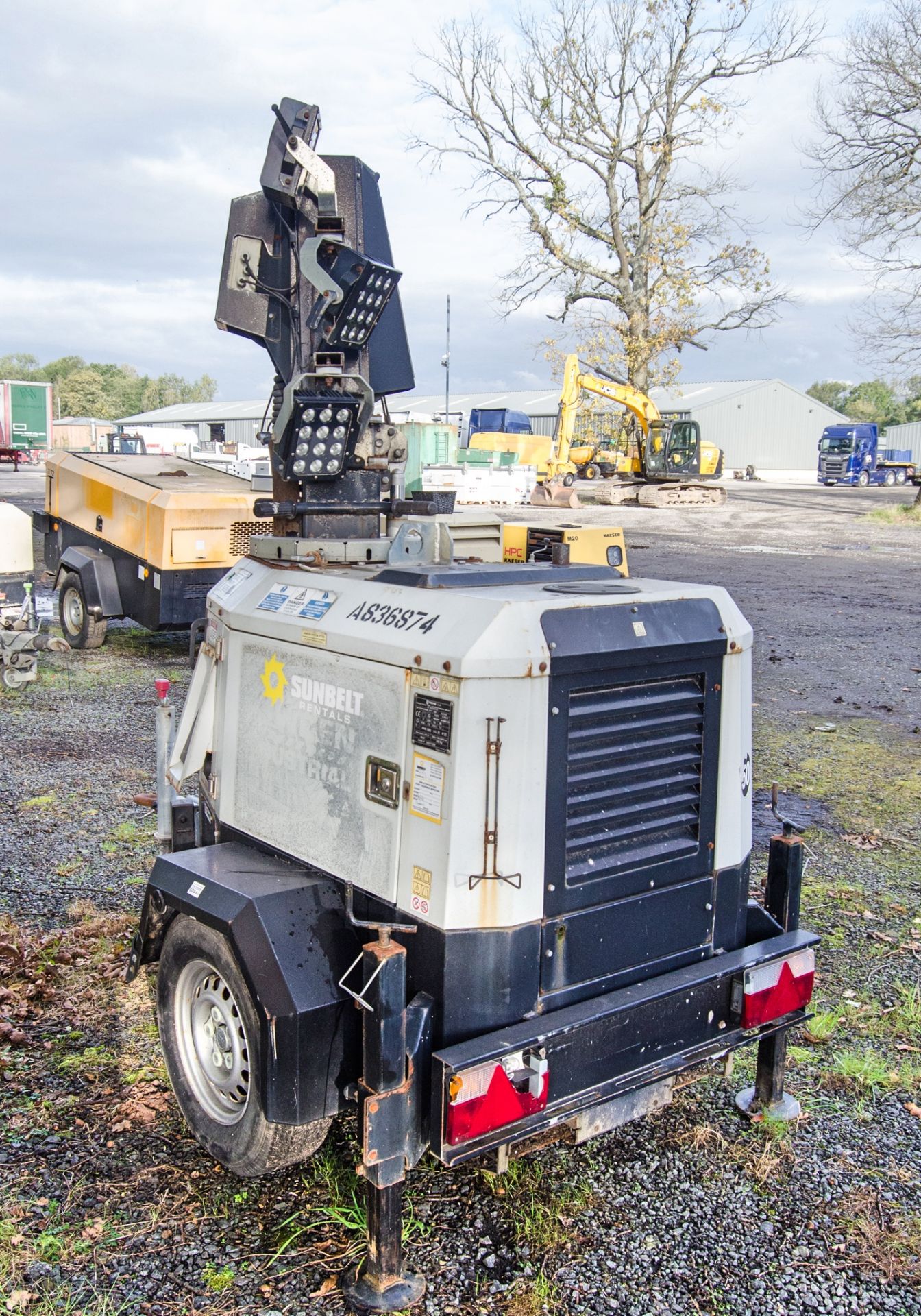 Trime X-ECOK2 diesel driven 6 head LED fast tow mobile lighting tower Year: 2017 S/N: S/N: 200171588 - Image 4 of 12