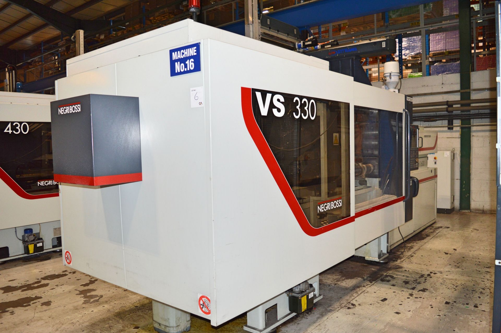 Negri Bossi VS330-1600 plastic injection moulding machine Model: M363 S/N: 363-142 Year: 2015 60mm