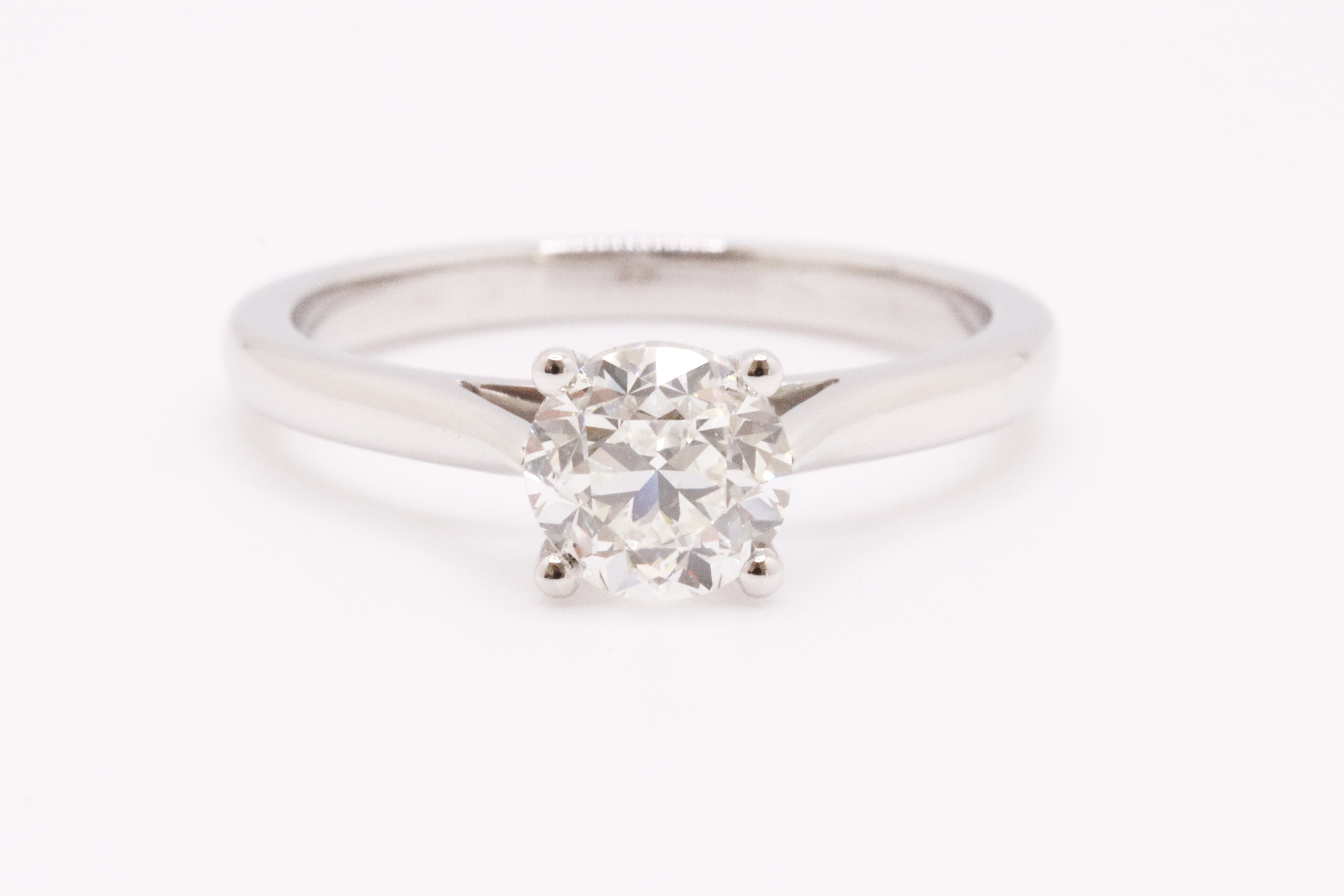 Round Brilliant Cut Natural Diamond Ring 1.00 Carat H Colour VS2 Clarity EX GD - IGI - Image 9 of 10