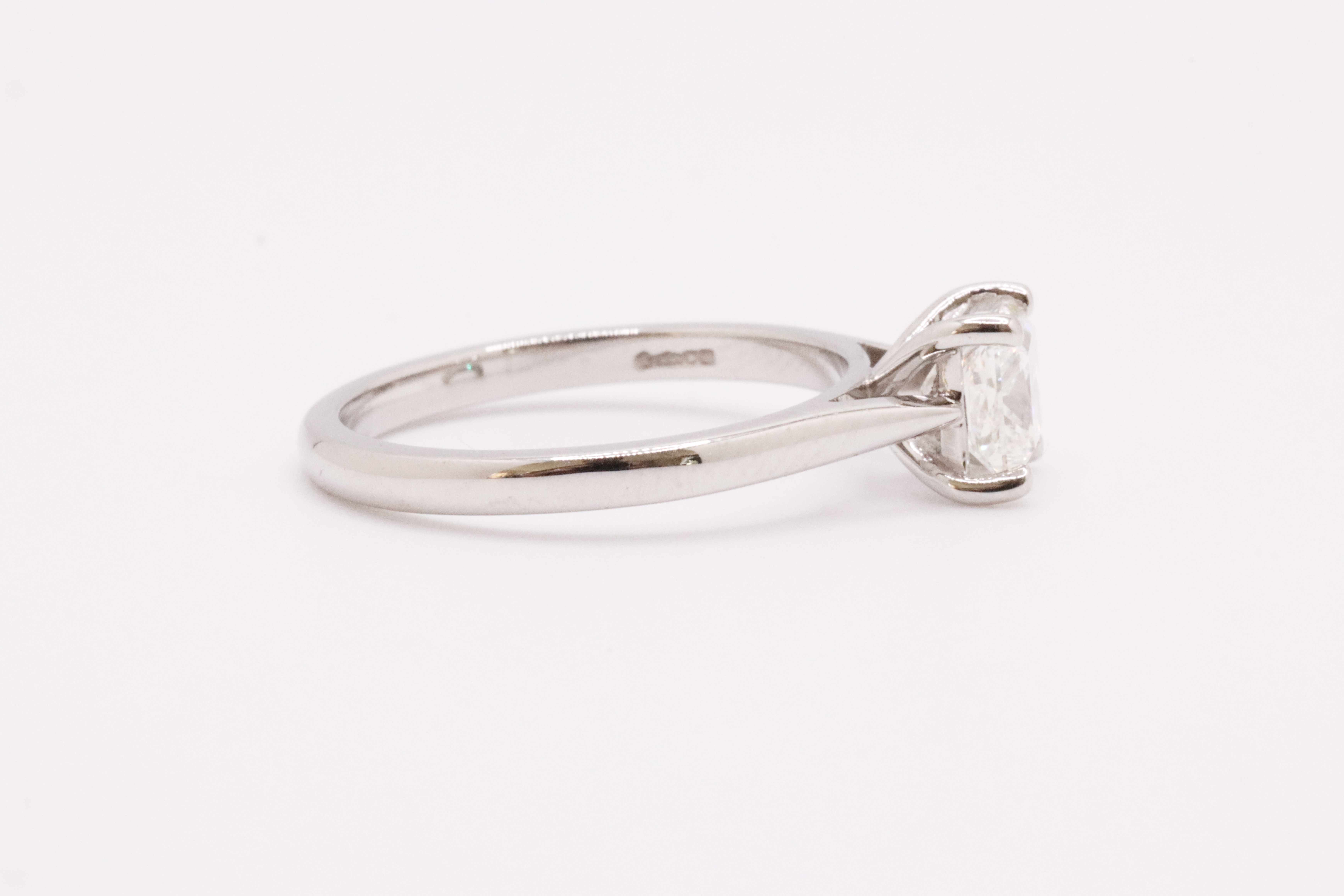 Princess Cut Natural Diamond Ring 1.00 Carat H Colour VS2 Clarity EX EX - IGI - Image 3 of 7