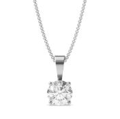 Round Brilliant Cut Diamond 1.52 Carat D Colour VVS2 Clarity - Necklace Pendant - 18kt White Gold