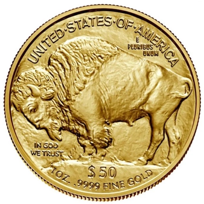 American 1oz Buffalo 24Kt $50 Gold Coin '2023 Year' ( 999.9 Fineness )