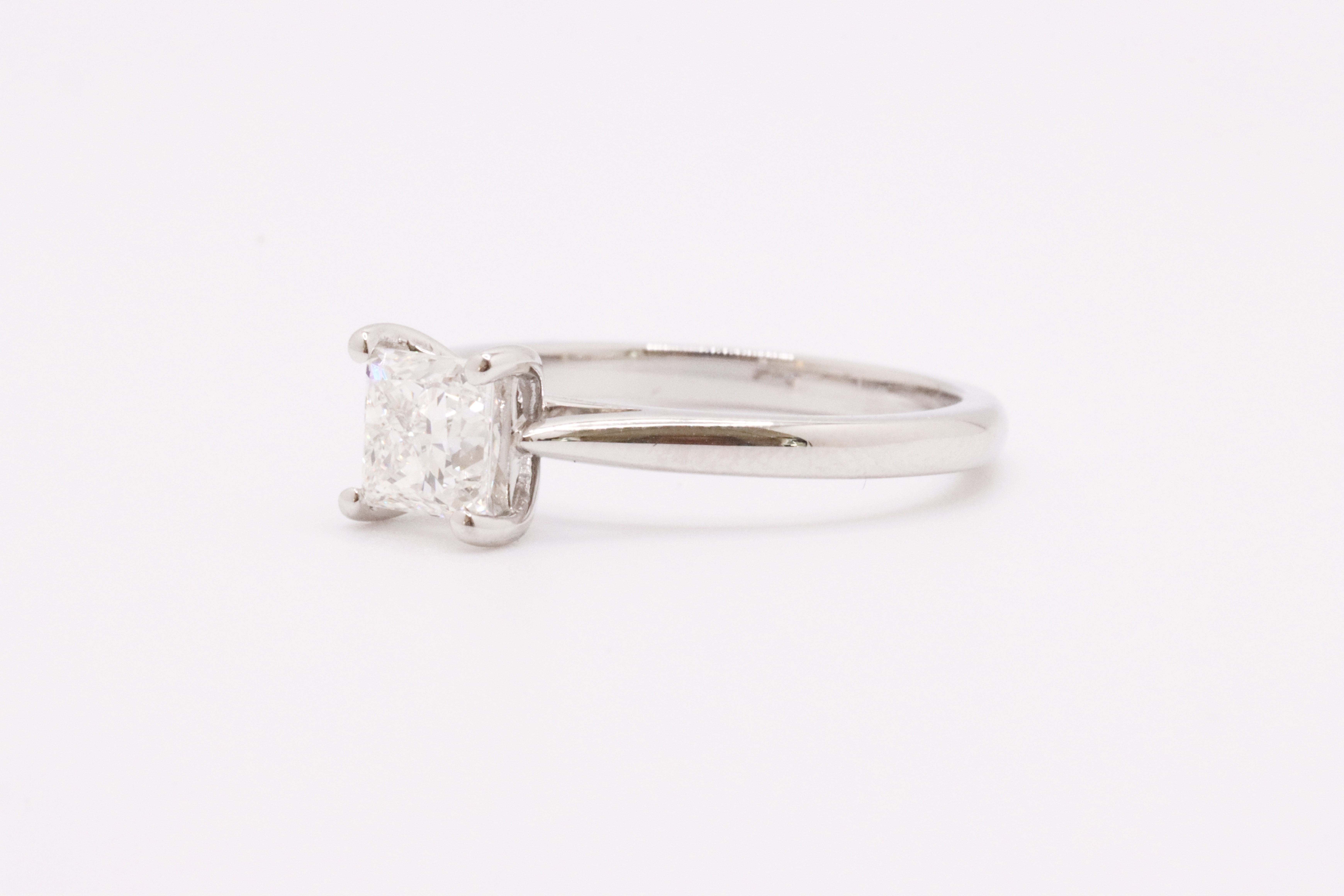 Princess Cut Natural Diamond Ring 1.00 Carat H Colour VS2 Clarity EX EX - IGI - Image 7 of 7