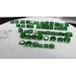 Parcel Of 49 ** Natural Emeralds ** 17.68 Carats - Sizes From 0.11 - 0.62 Carats