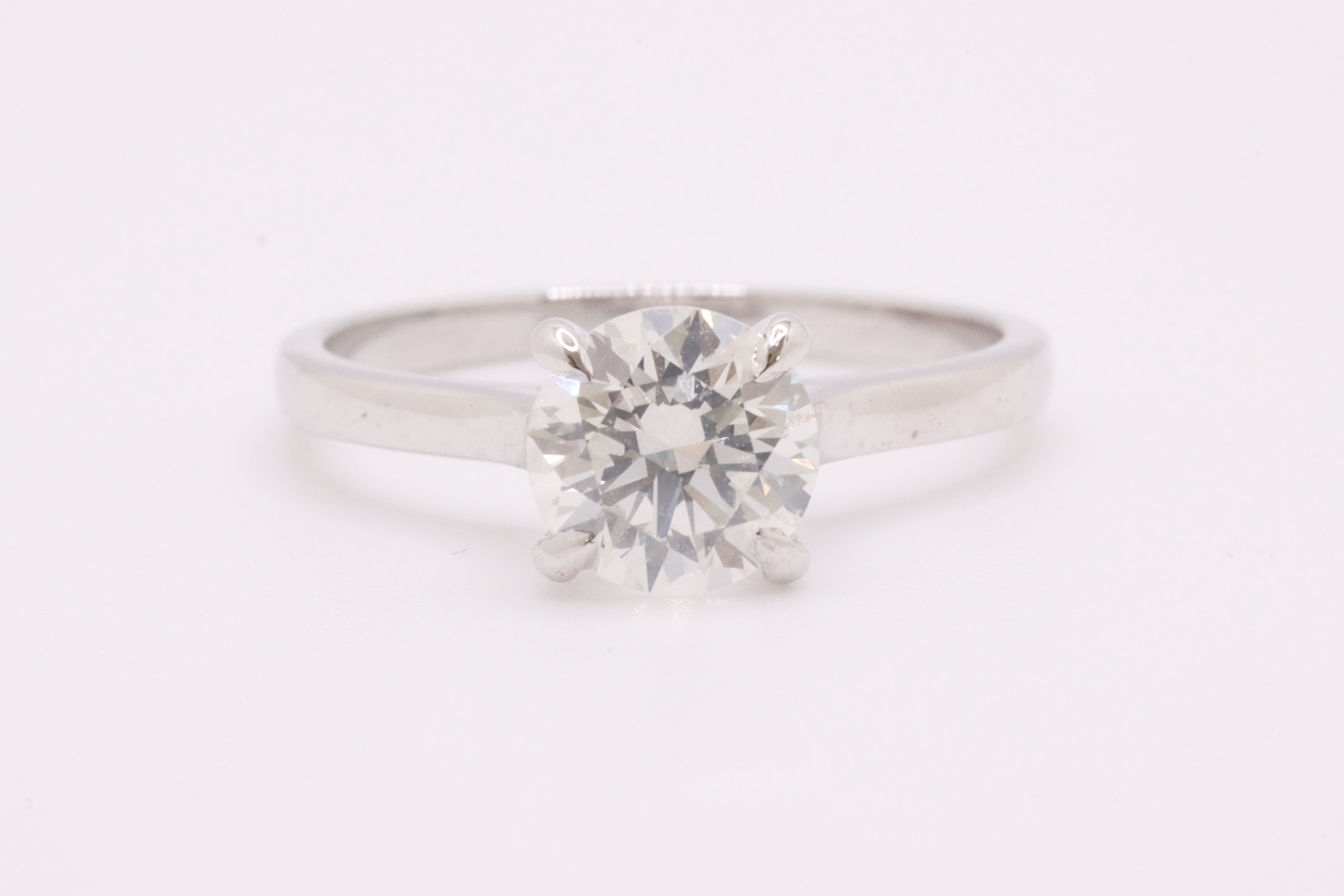 Round Brilliant Cut Natural Diamond Ring 1.09 Carat I Colour SI2 Clarity EX EX EX - GIA - Image 3 of 10