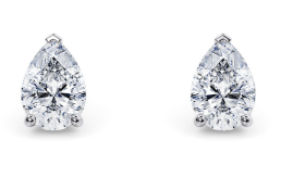 Pear Cut Cut 6.00 Carat Diamond 18kt White Gold Earrings- E Colour VS Clarity IGI