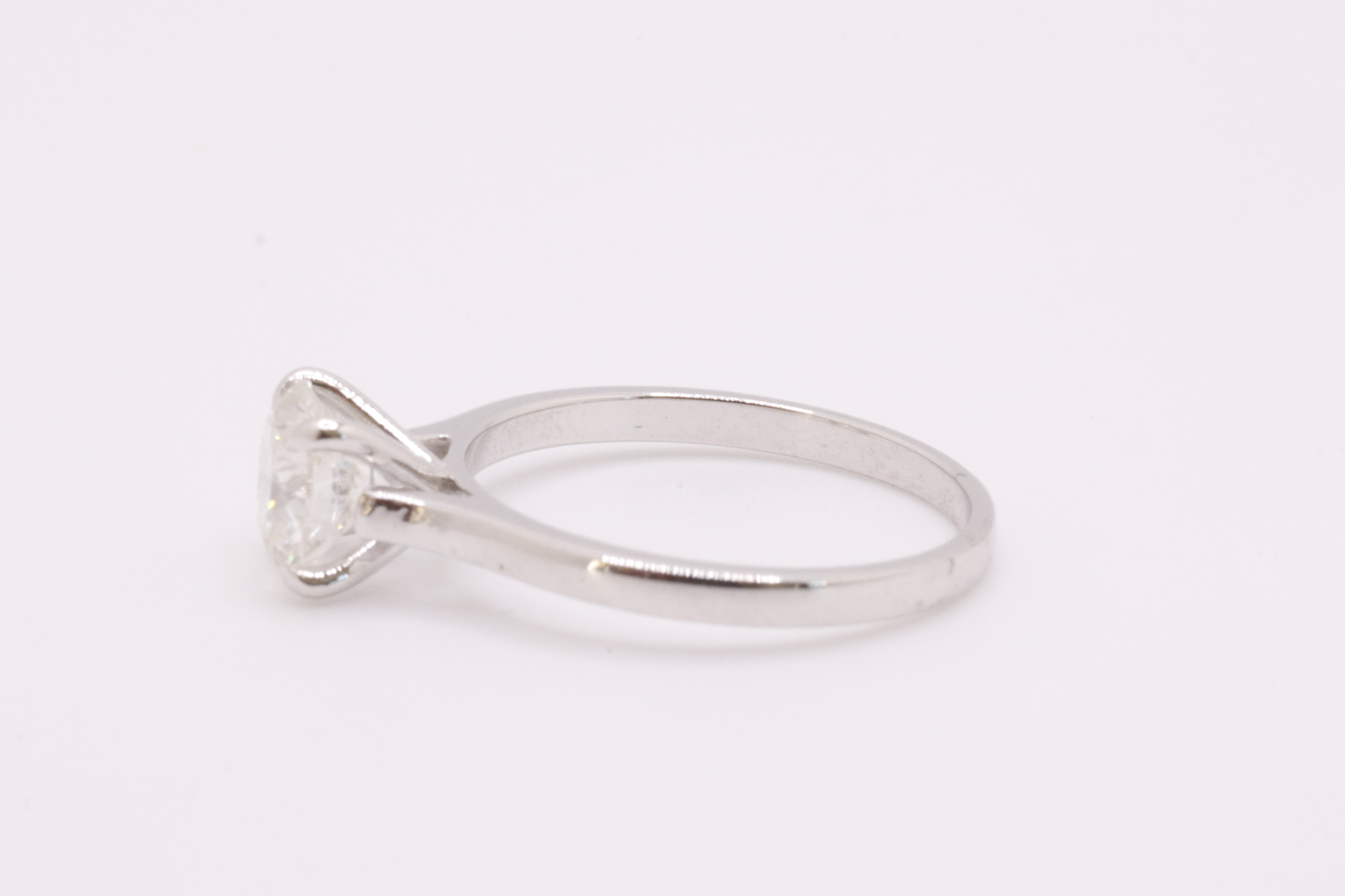Round Brilliant Cut Natural Diamond Ring 1.09 Carat I Colour SI2 Clarity EX EX EX - GIA - Image 7 of 10