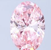 ** ON SALE ** Oval Cut 5.57 Carat Diamond Fancy Pink Colour VS1 Clarity EX EX - IGI