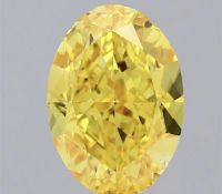 Oval Cut 2.00 Carat Diamond Fancy yellow Colour VS1 Clarity EX EX - IGI